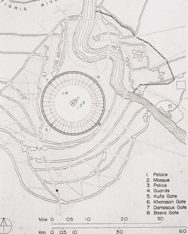 Map of ancient Baghdad
